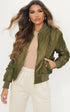 PLT ALEXUS KHAKI BOMBER JACKET